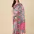 Multi ly Printed Linen Saree For Trendy Girlie Looks In Wedding Season