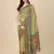 Green ly Printed Linen Saree For Trendy Girlie Looks In Wedding Season