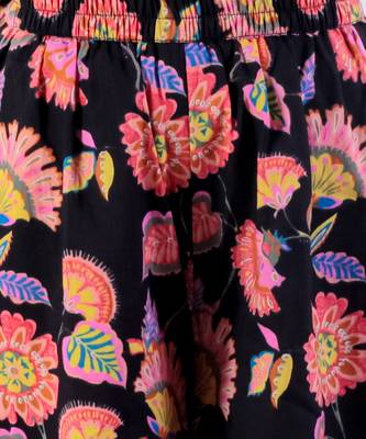 Black cotton top with pant co-ordinate ethnic set 6