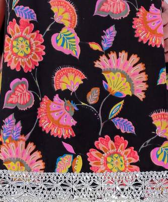 Black cotton kurta with dhoti ethnic set 5