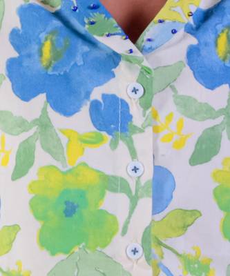 Green cotton top with pant co-ordinate ethnic set 5