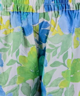 Green cotton top with pant co-ordinate ethnic set 6