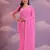 Pink Sequins Georgette Saree 