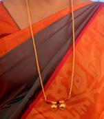 Golden mangalsutra LONG with double vati one gram gold