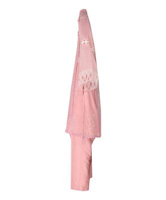 Rose pink  chanderi silk  kurta set 3