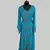 Cyan color Full Sleeves Handmade Moroccan Kaftan