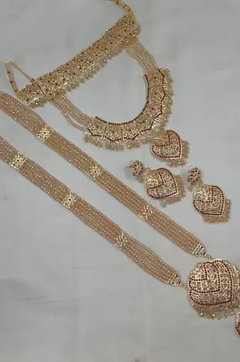 Neacklesh  set moti  kundan