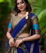 CHIKOO COLOR POLY COTTON LEHENGA CHOLI