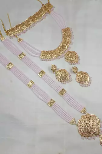 Neacklesh  set moti  kundan
