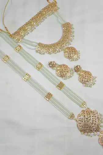 Neacklesh  set moti  kundan