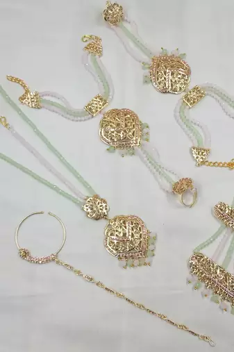 Neacklesh  set moti  kundan