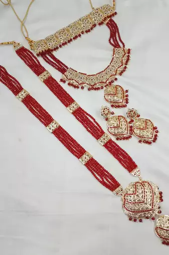Neacklesh  set moti  kundan