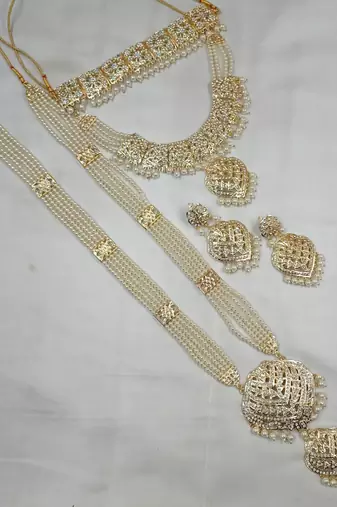 Neacklesh  set moti  kundan
