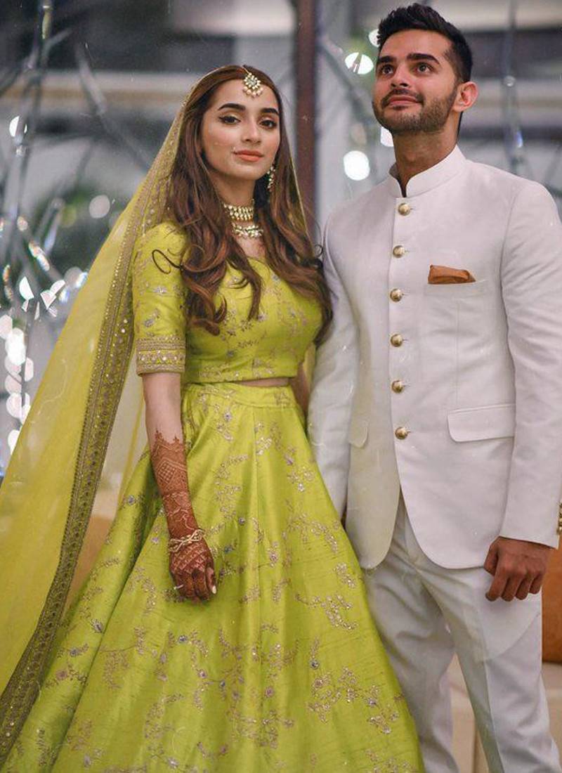 Sabyasachi Lime Green Lehenga Choli For Wedding