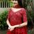 Red Georgette Embroidered Pakistani Sharara Suit