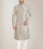 Arruga stylish mirror work sequins digital print  kurta pajama