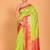 South silk woven saree (marron and green