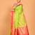 South silk woven saree (marron and green