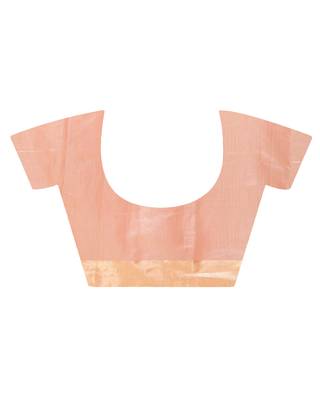 Kota tissue zari embroidery saree (pink) 5