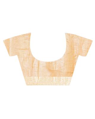 Kota tissue zari embroidery saree (yellow) 5