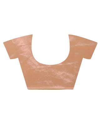 Orzanga stripe embroidery saree (peach) 5