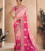 Multicolor Viscose Resham Embroidery Party Wear Designer Saree