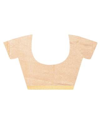 Cotton kota stripe embroidery saree(pink) 5