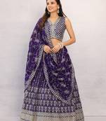 Dark purple lehenga choli for womens,partywear lehenga choli
