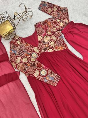 Naira Alia Cut Fit Embroidery Kurta With Dupatta And Pent 6