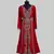 Red color Full Sleeves Handmade Moroccan Kaftan