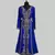 Royal blue color Full Sleeves Handmade Moroccan Kaftan