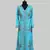 Cyan color Full Sleeves Handmade Moroccan Kaftan
