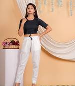 Women's Kantha Cotton Stripe Printed Regular Blouse Blue