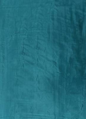 Teal green embellished floral  georgette unstitched dress material 3