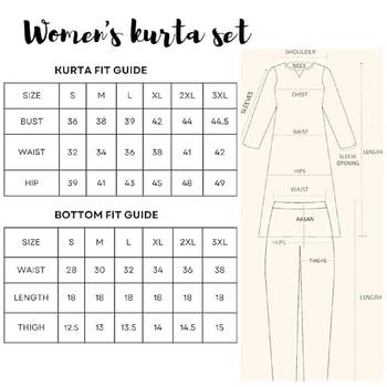 Brown embroidery cotton silk a-line kurta set 3