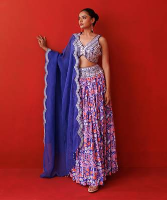 Saphire serene lehenga set 2