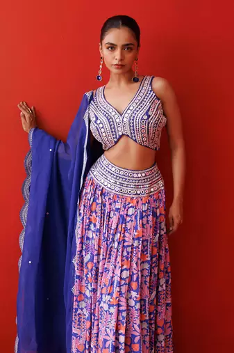 Saphire serene lehenga set