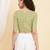 Women's Cotton Floral Printed Regular Blouse Green