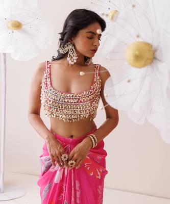 Pink crepe co-ord set 4