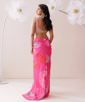 Pink crepe co-ord set 5