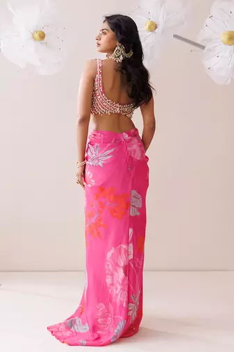 Pink crepe co-ord set