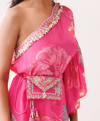 Pink crepe co-ord set 4