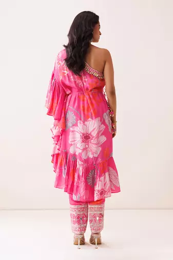 Pink crepe co-ord set