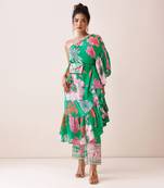 Mint green crepe co-ord set