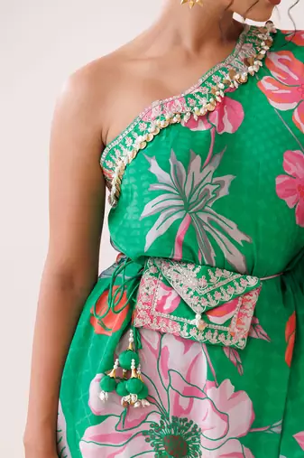 Mint green crepe co-ord set