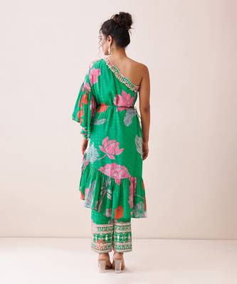 Mint green crepe co-ord set 5
