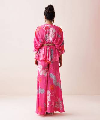 Pink crepe co-ord set 4