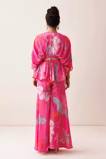 Pink crepe co-ord set