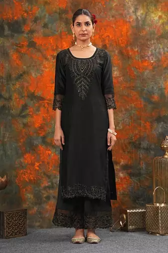 Harshita - black suit set