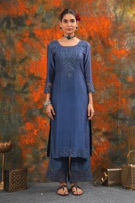 Harshita - midnight blue suit set 2